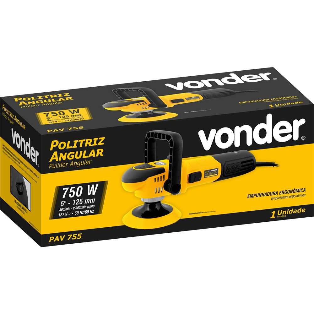 Politriz 5 Pol. 750W 127V PAV755 Angular Vonder